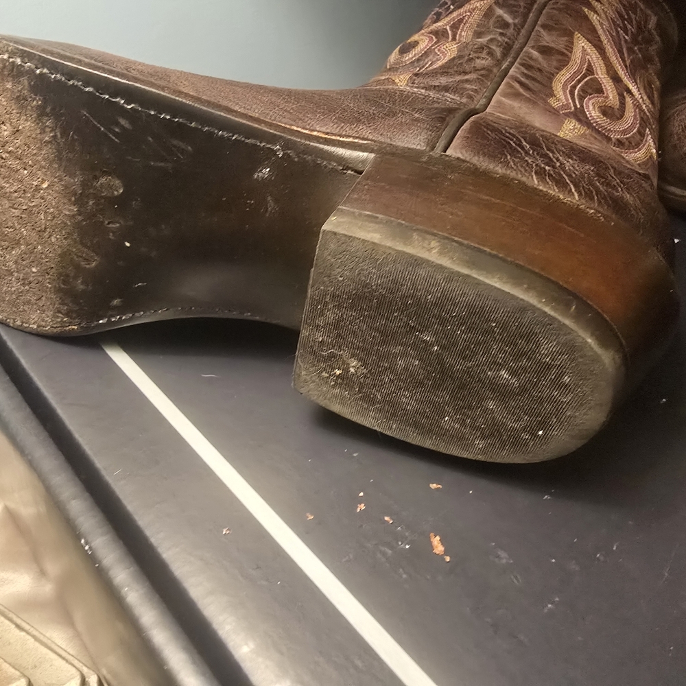 Lucchese Men's Chocolate Madras Goat Boot Men's 10.5 - Picture 8 of 10